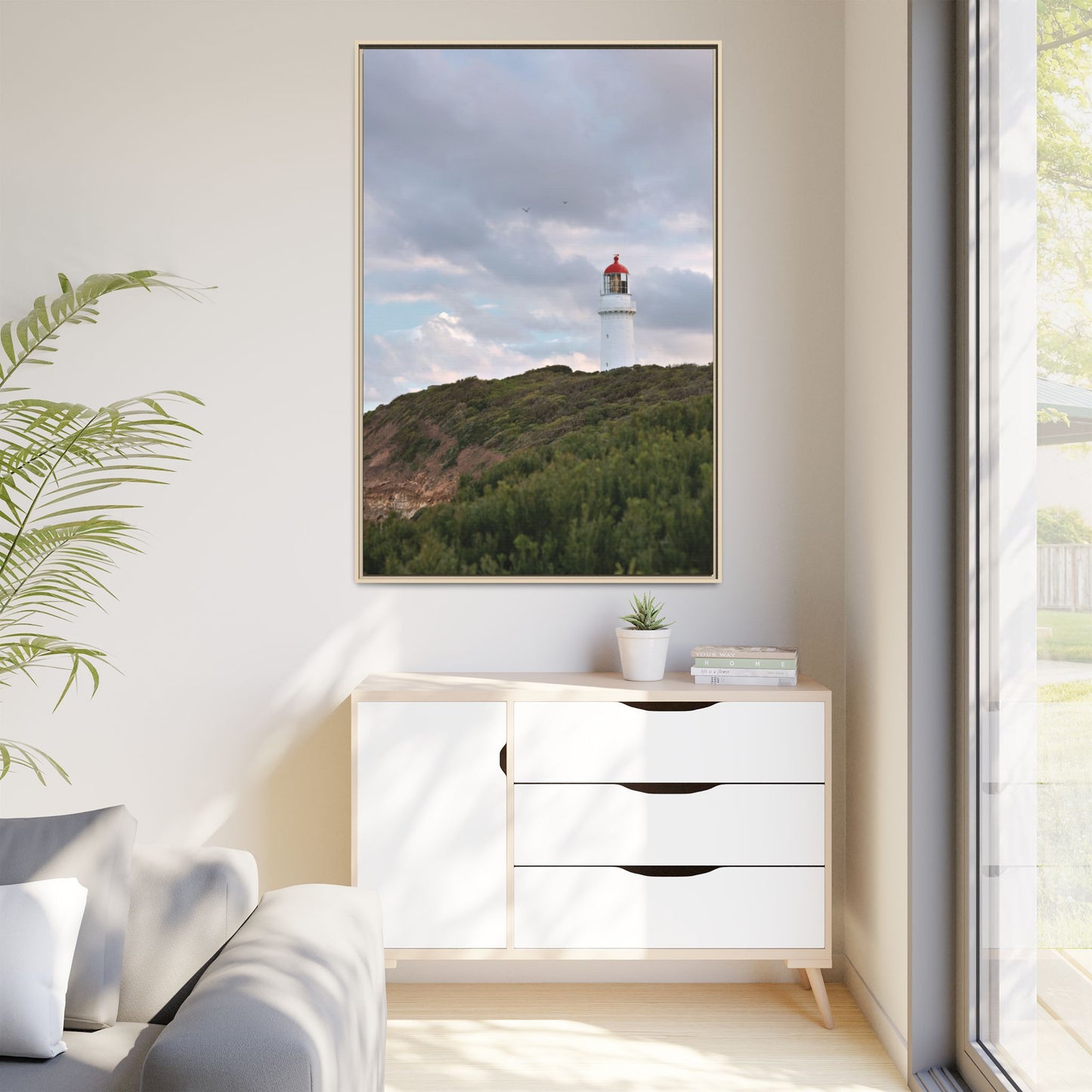 Cape Schank Lighthouse in Winter Light [6286] | Framed Canvas