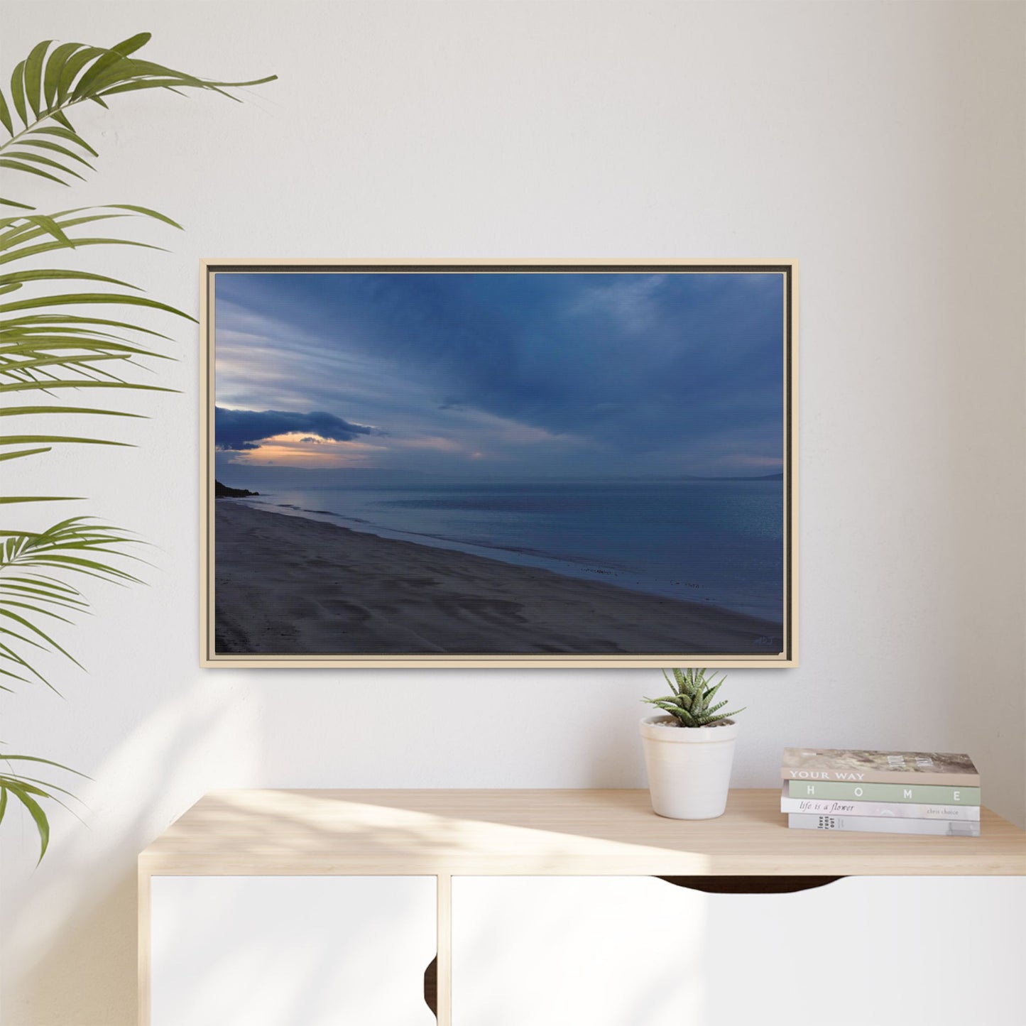 Winter Dawn at Waterloo Beach [6707] | Framed Canvas