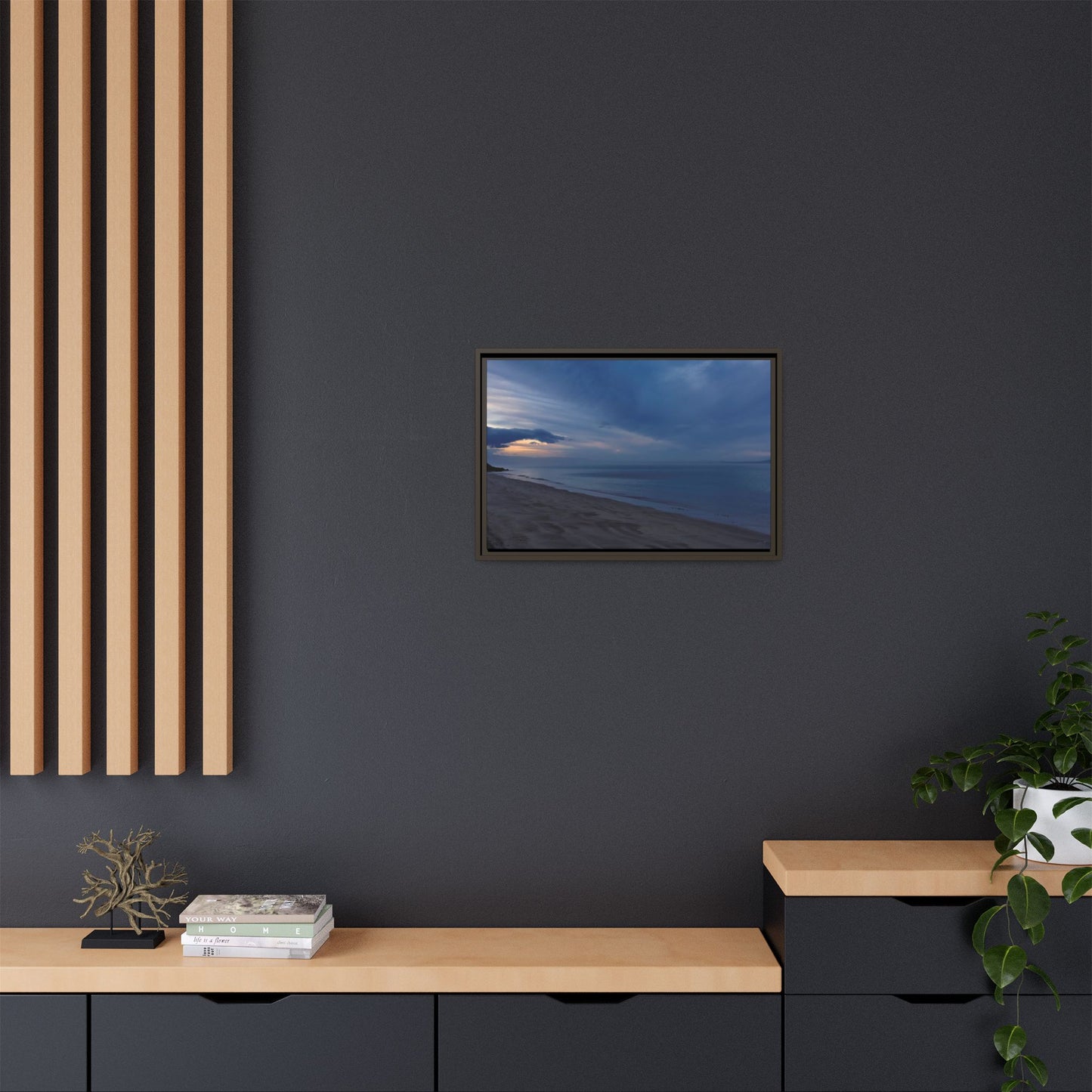 Winter Dawn at Waterloo Beach [6707] | Framed Canvas