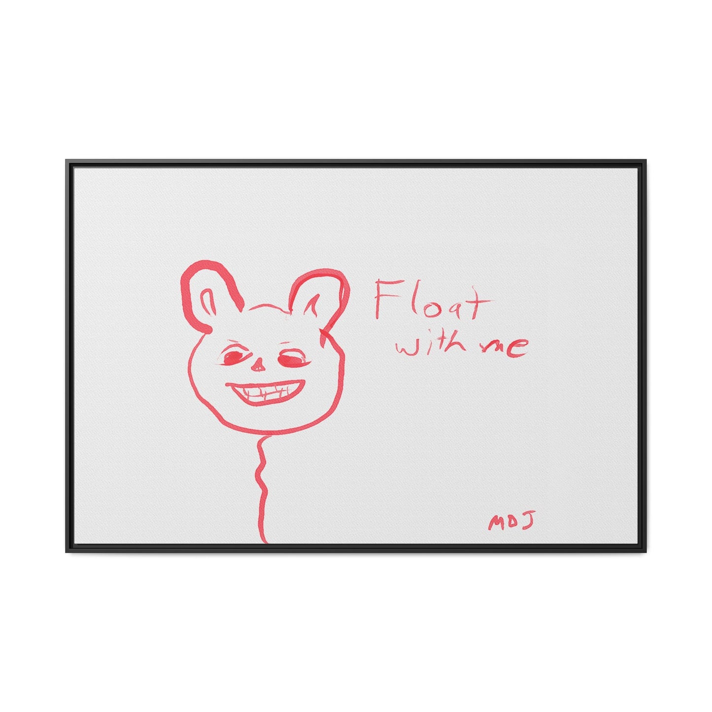 Float with Me - Framed Canvas Print