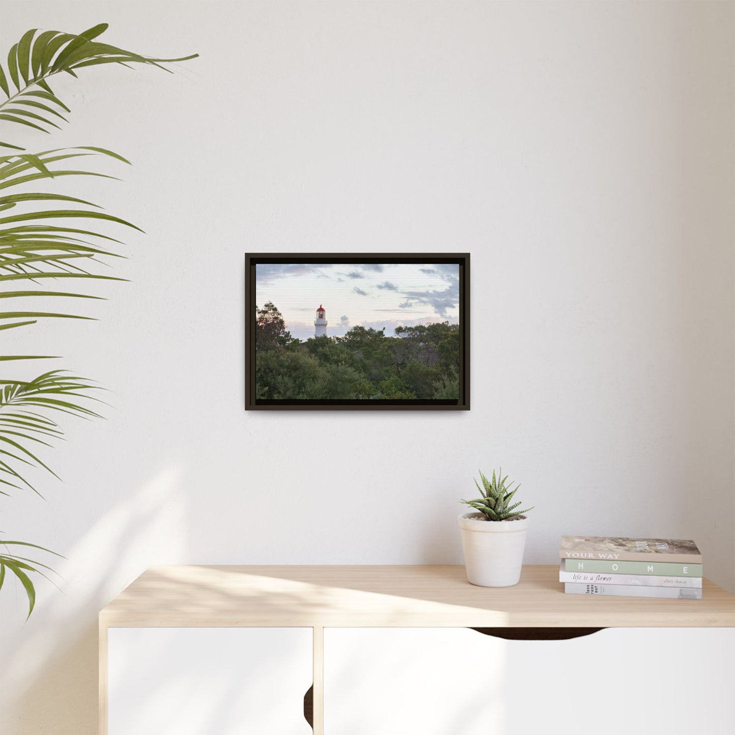 Cape Schank Lighthouse on a Winter Morning 6279 - Framed Canvas Print
