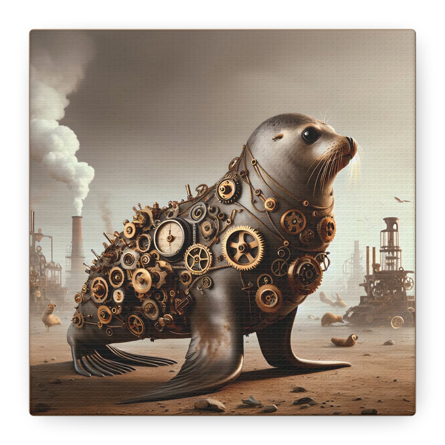 Steampunk Seal 7 - Wall Art