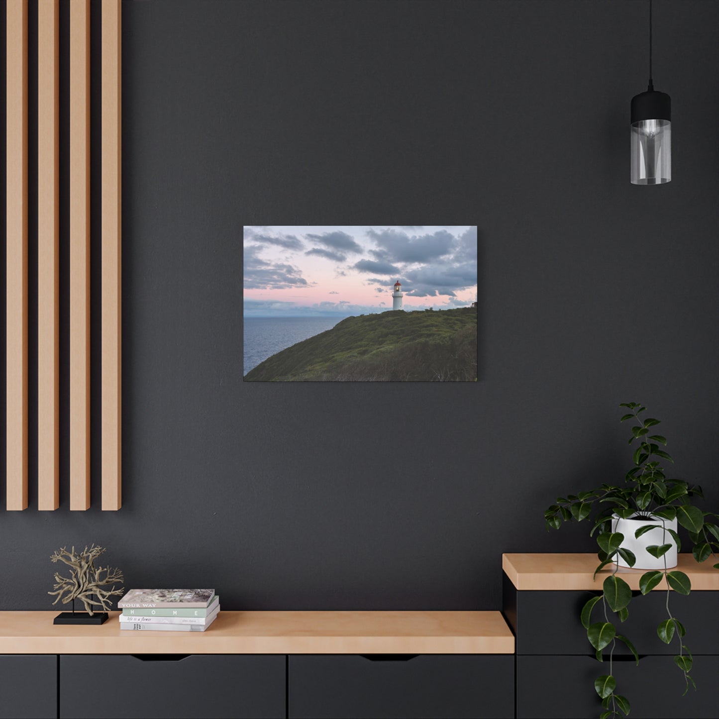 Cape Schank Lighthouse at Sunrise in Winter 6228 - Thick Matte Canvas Print