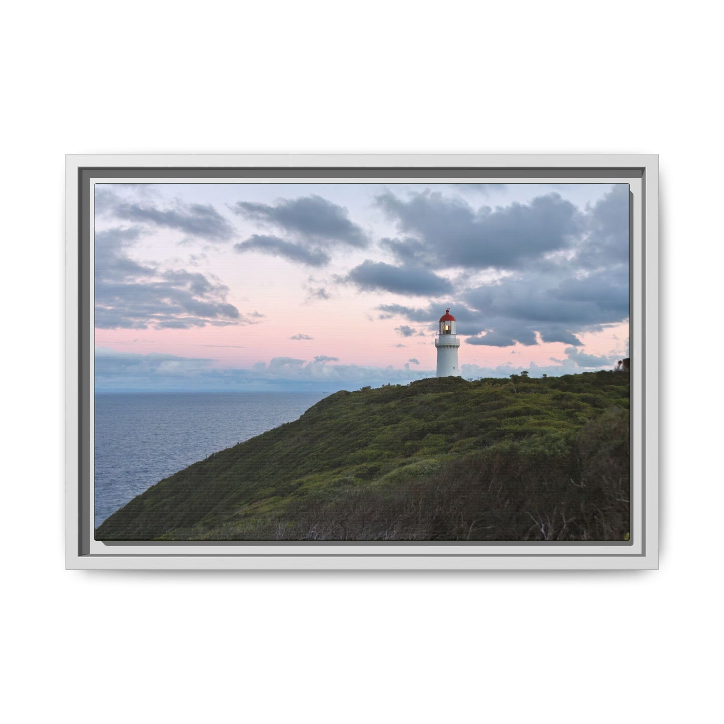 Cape Schank Lighthouse at Sunrise in Winter [6228] | Framed Canvas