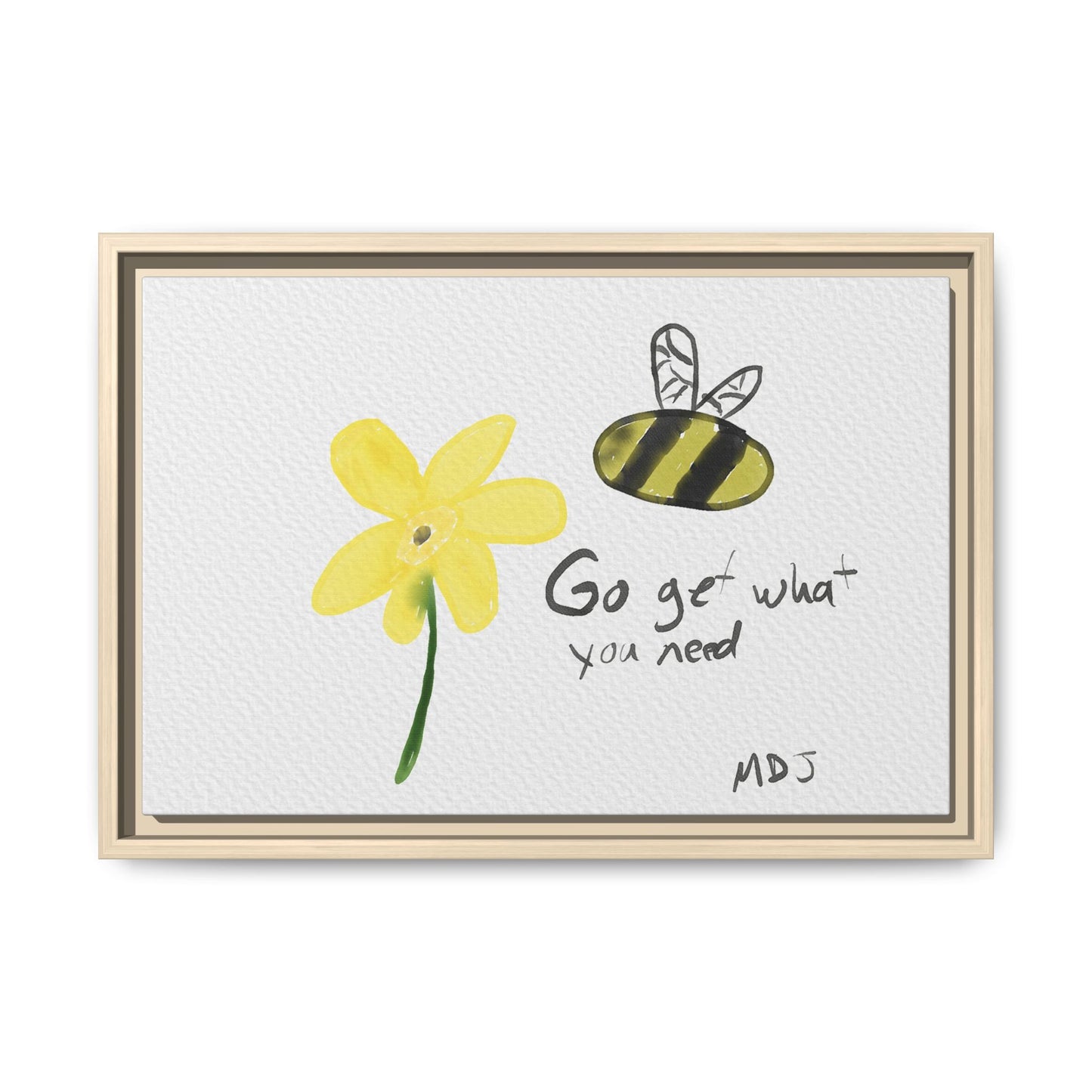 Bumble Flower | The Framed Canvas Deployment