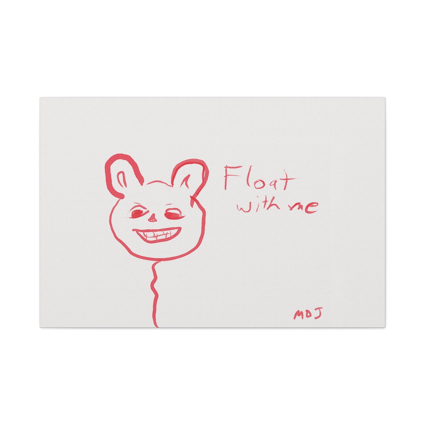 Flotte avec moi | Toile tendue