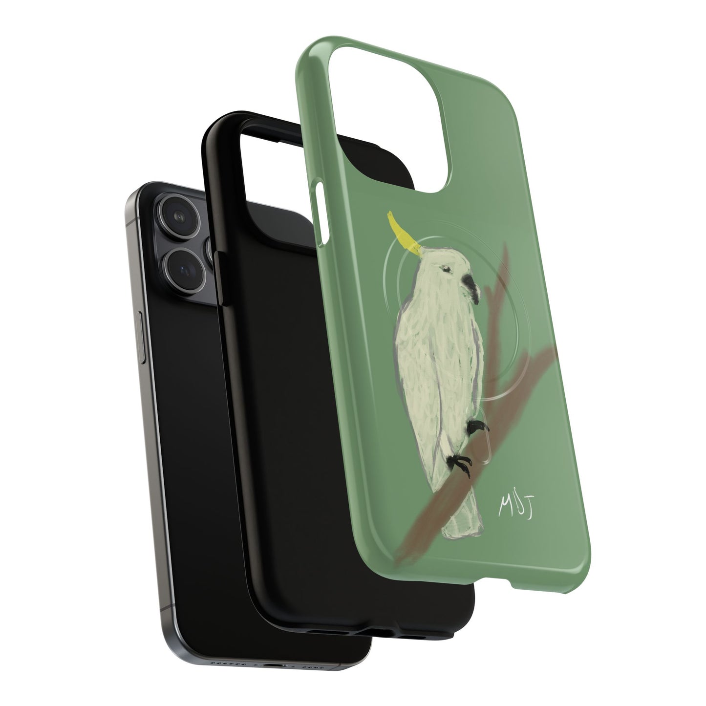 Cockatoo Charm - Tough Magnetic Case (MagSafe® Compatible)
