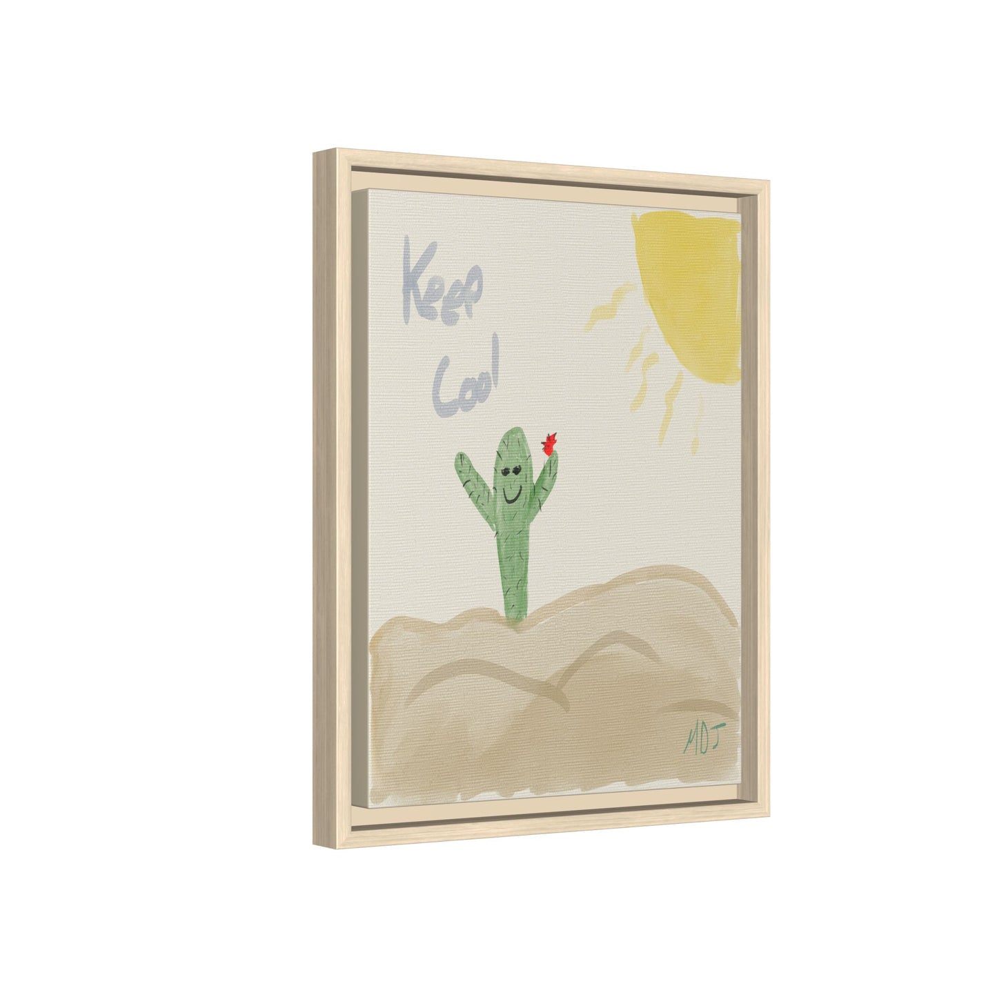 Keep Cool - Framed Canvas Print