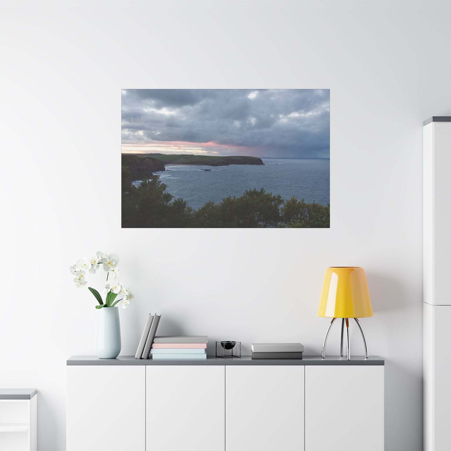 Bushrangers Bay Sunrise 6233: Winter Serenity and Coastal Beauty - Thick Matte Canvas Print