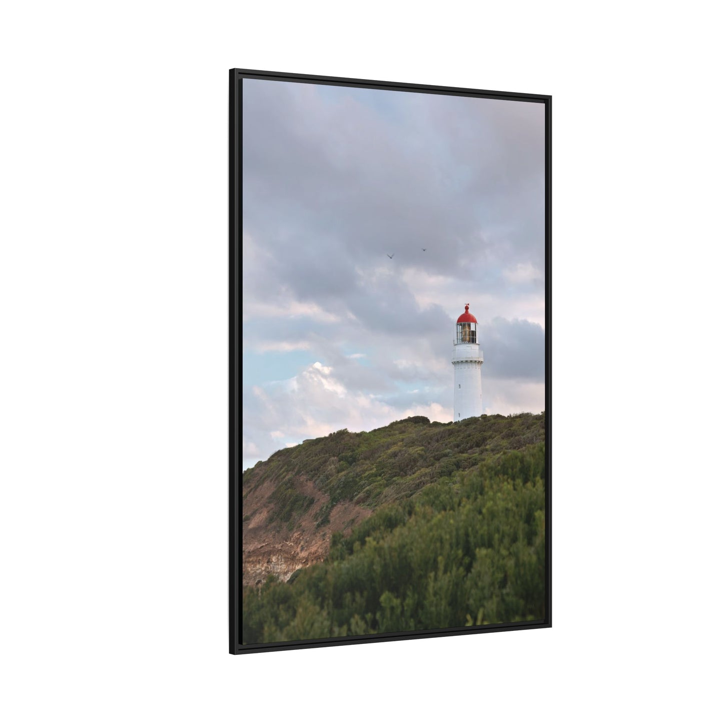 Cape Schank Lighthouse in Winter Light 6286 - Thick Matte Canvas Print, Framed