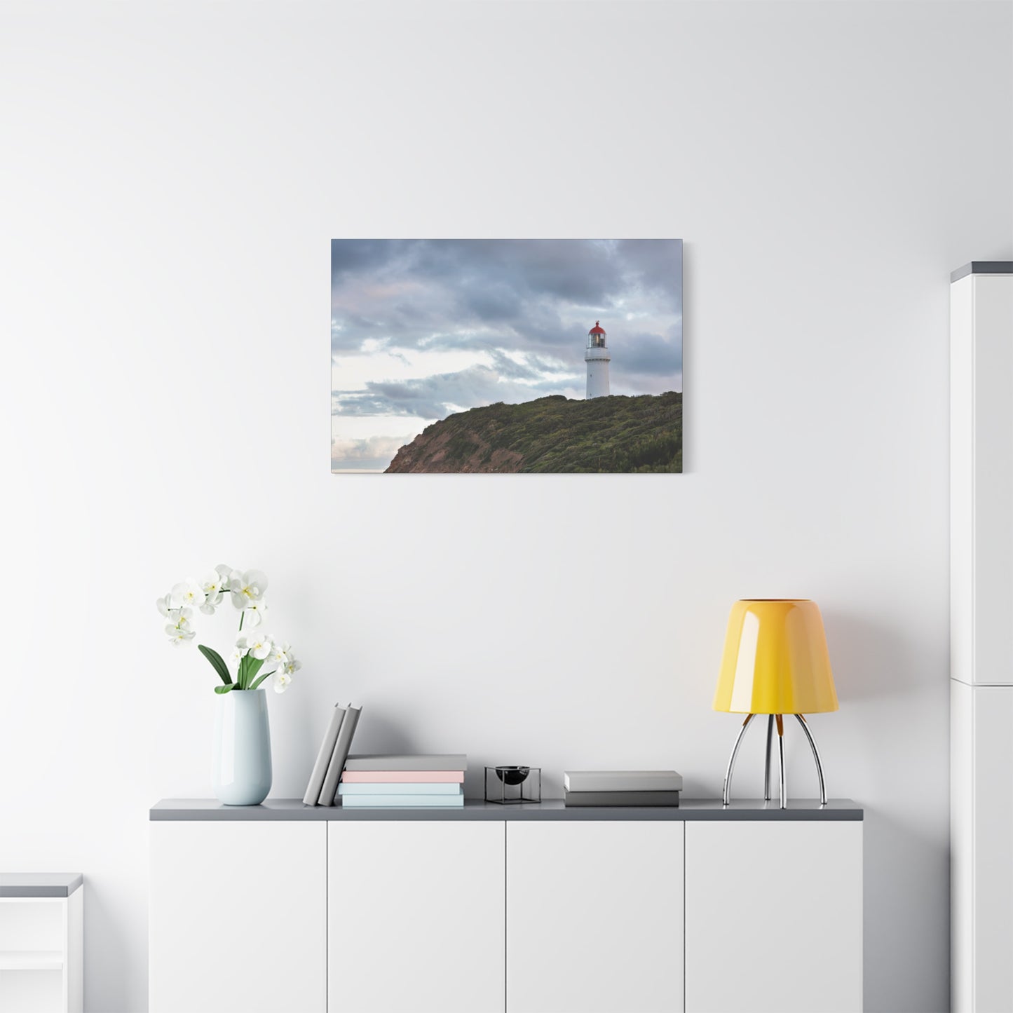 Cape Schank Lighthouse on a Winter Morning 6287 - Thick Matte Canvas Print