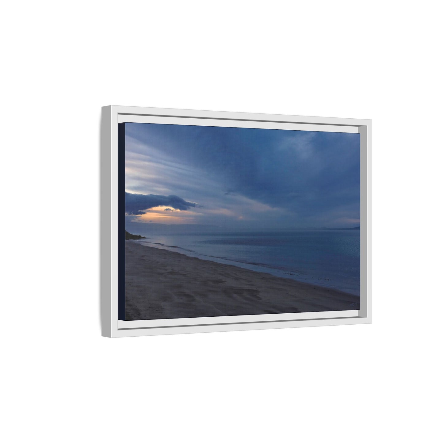 Winter Dawn at Waterloo Beach [6707] | Framed Canvas