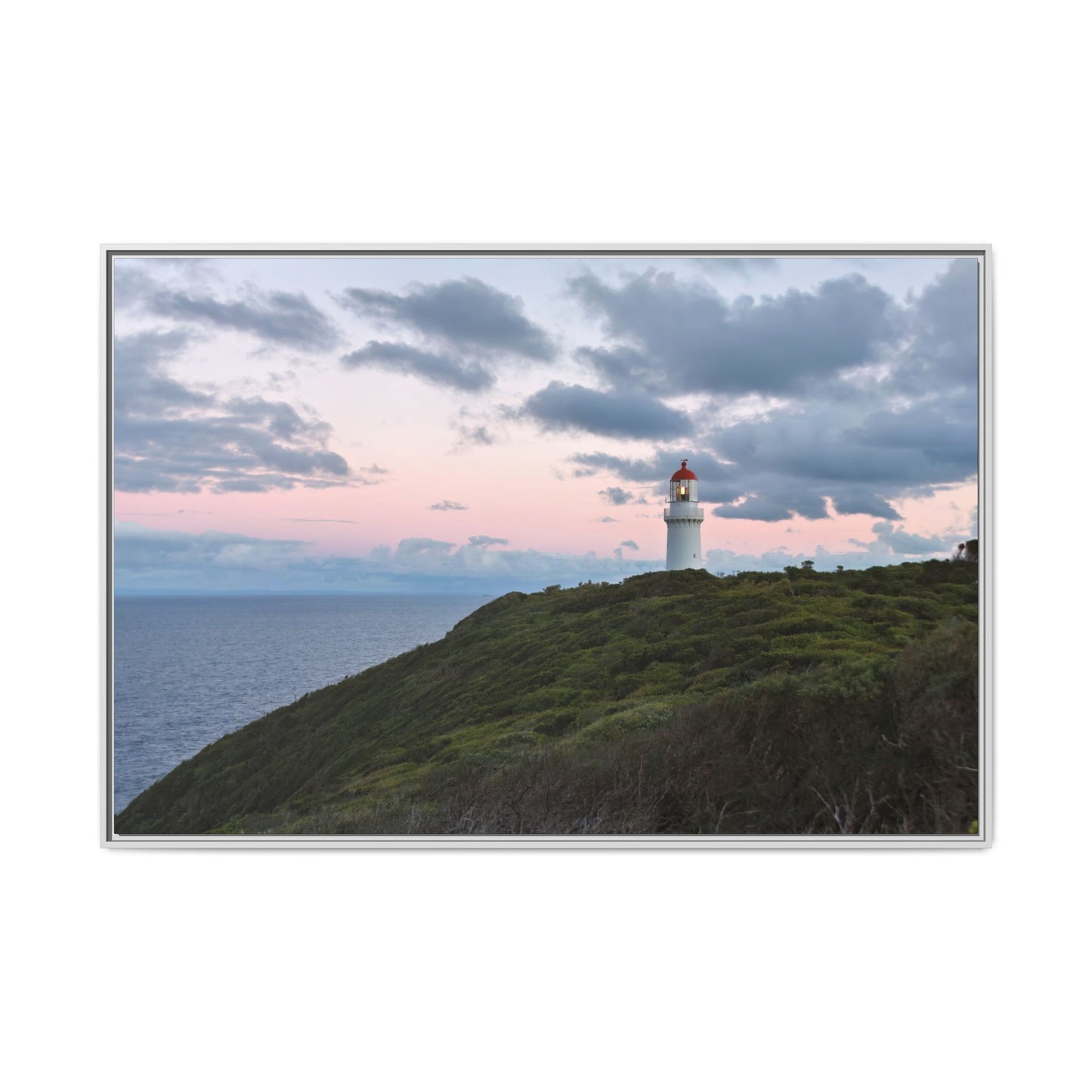 Cape Schank Lighthouse at Sunrise in Winter [6228] | Framed Canvas