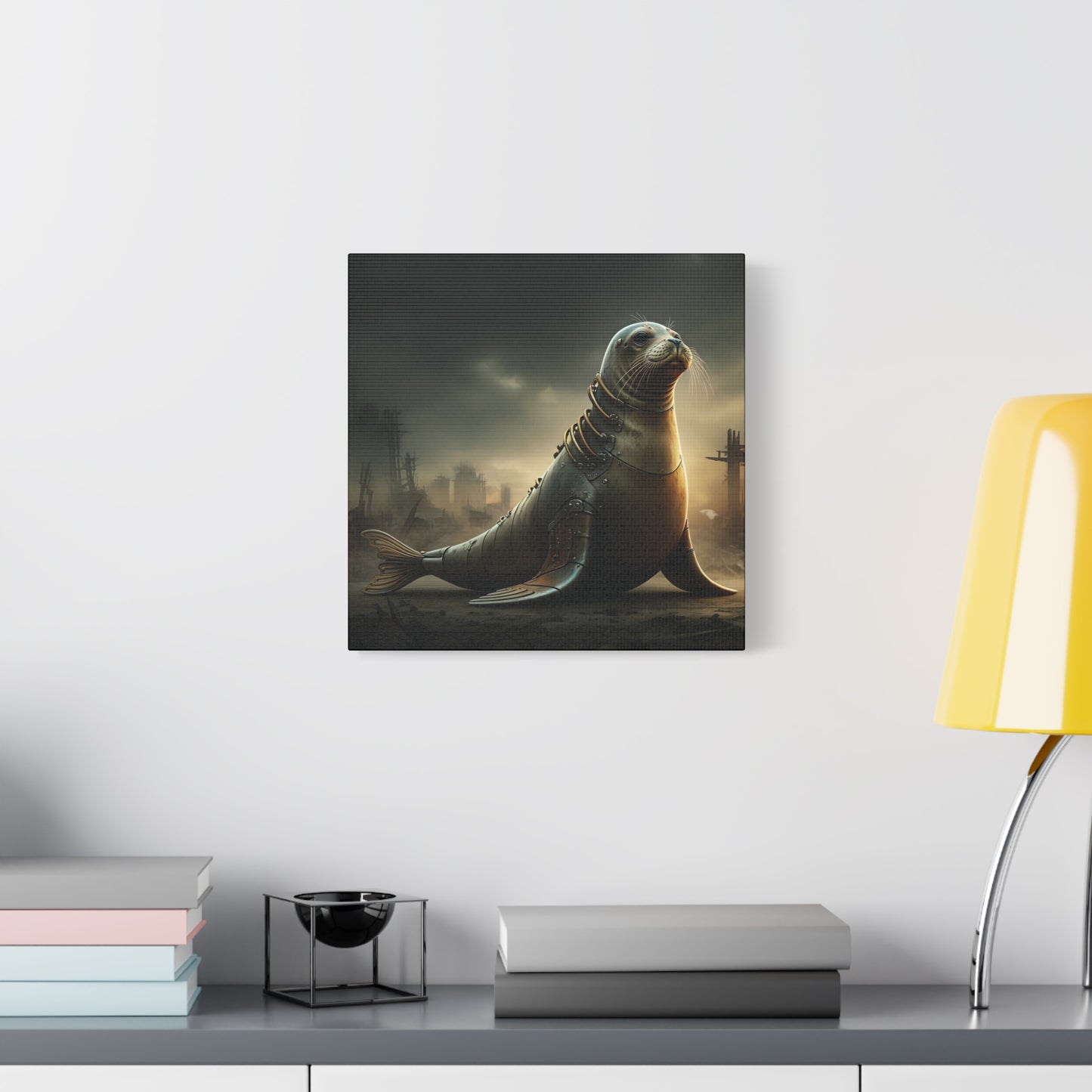 Steampunk Seal 12 - Thick Matte Canvas Print