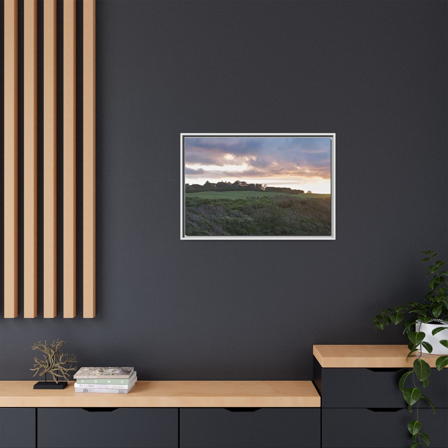 Winter Sunrise on the Mornington Peninsula 6268 - Thick Matte Canvas Print, Framed