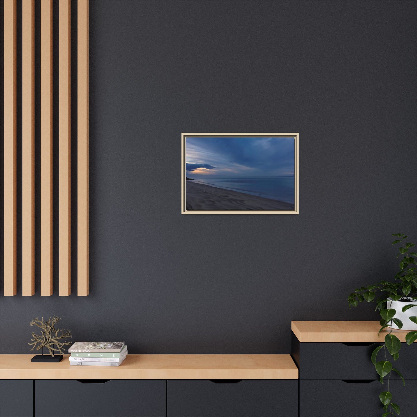Winter Dawn at Waterloo Beach [6707] | Framed Canvas