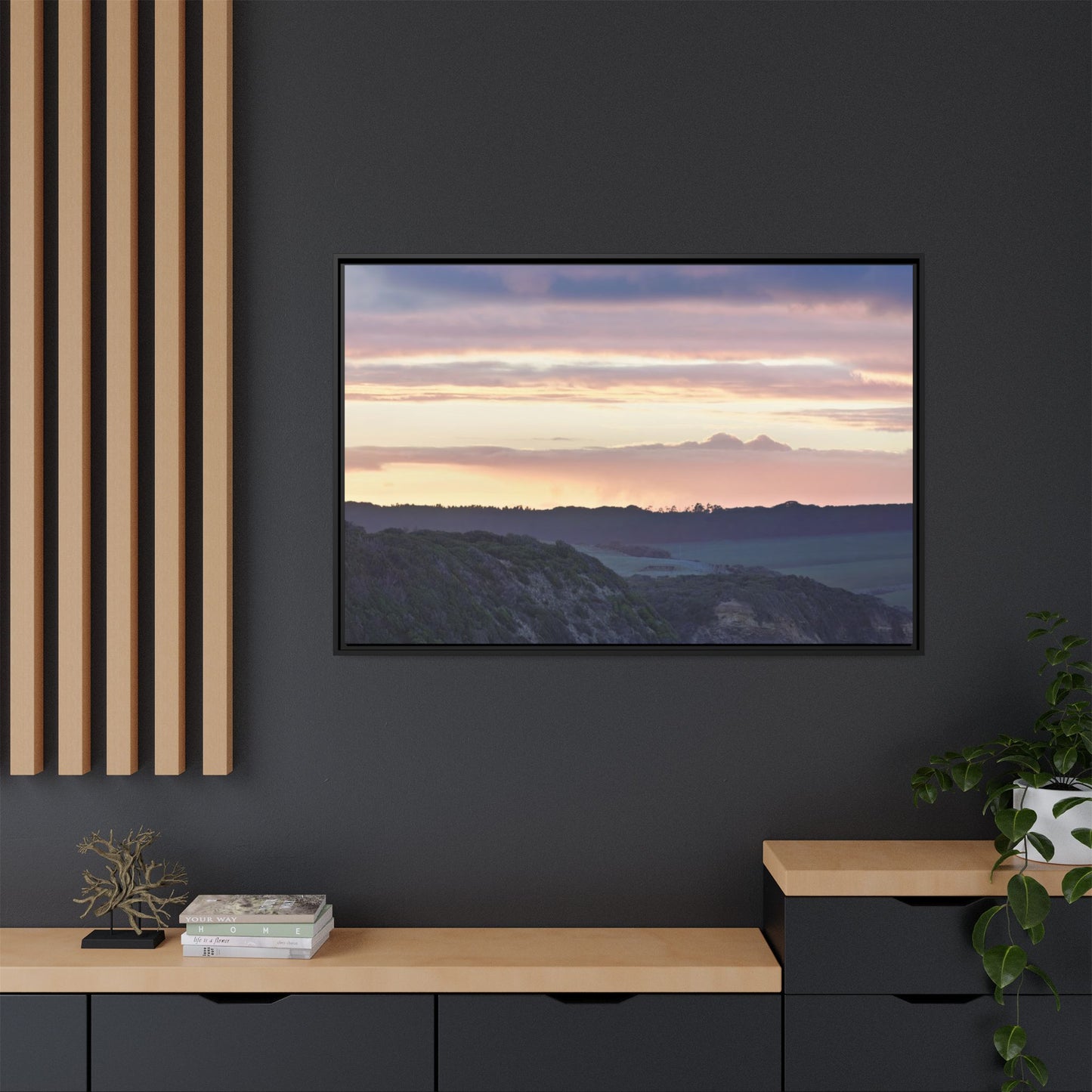 Lever de soleil hivernal sur la péninsule de Mornington [6239] | Toile encadrée