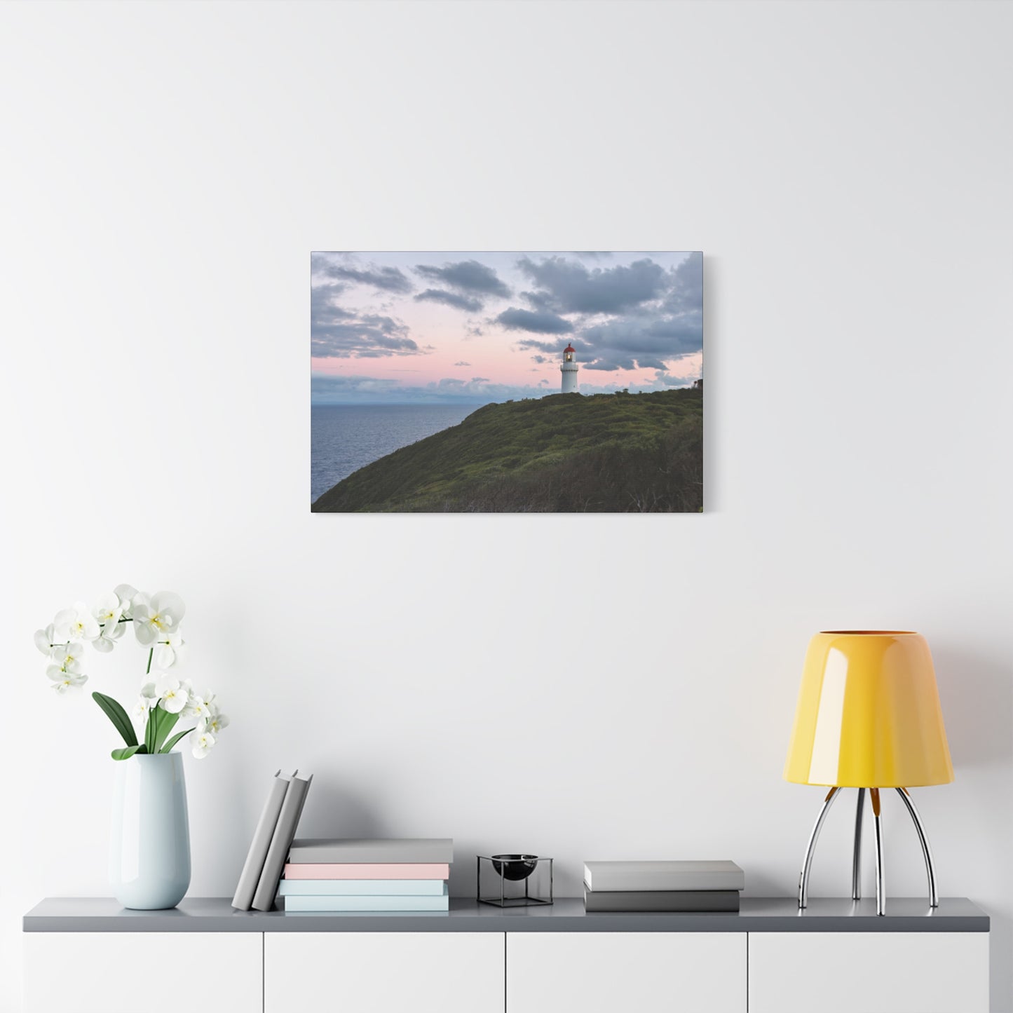 Cape Schank Lighthouse at Sunrise in Winter 6228 - Thick Matte Canvas Print