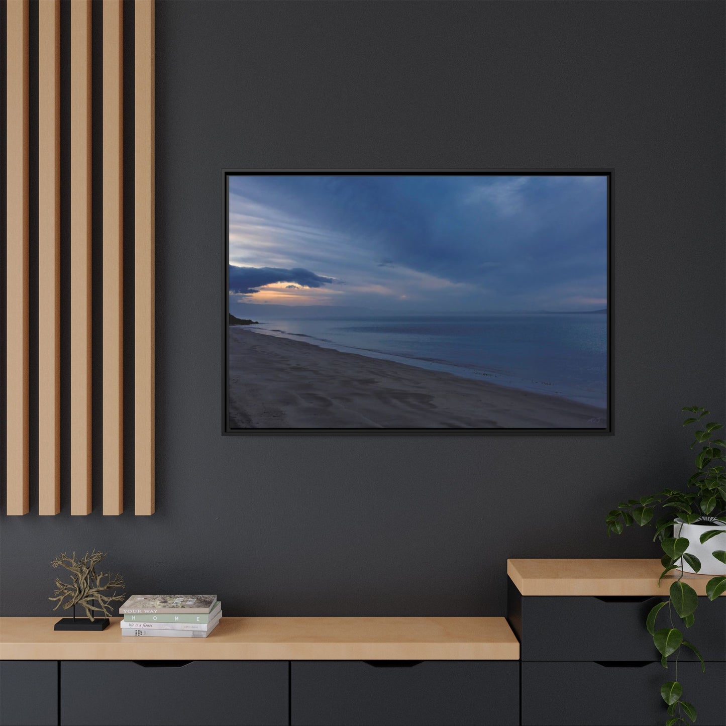 Winter Dawn at Waterloo Beach [6707] | Framed Canvas