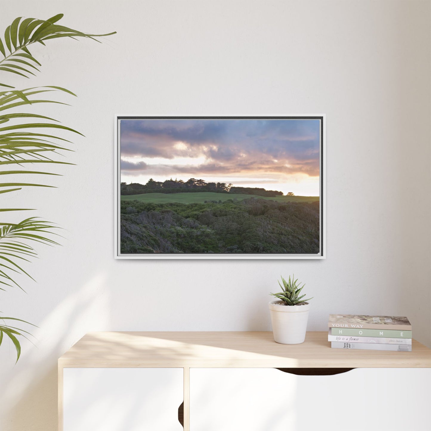 Winter Sunrise on the Mornington Peninsula 6268 - Thick Matte Canvas Print, Framed