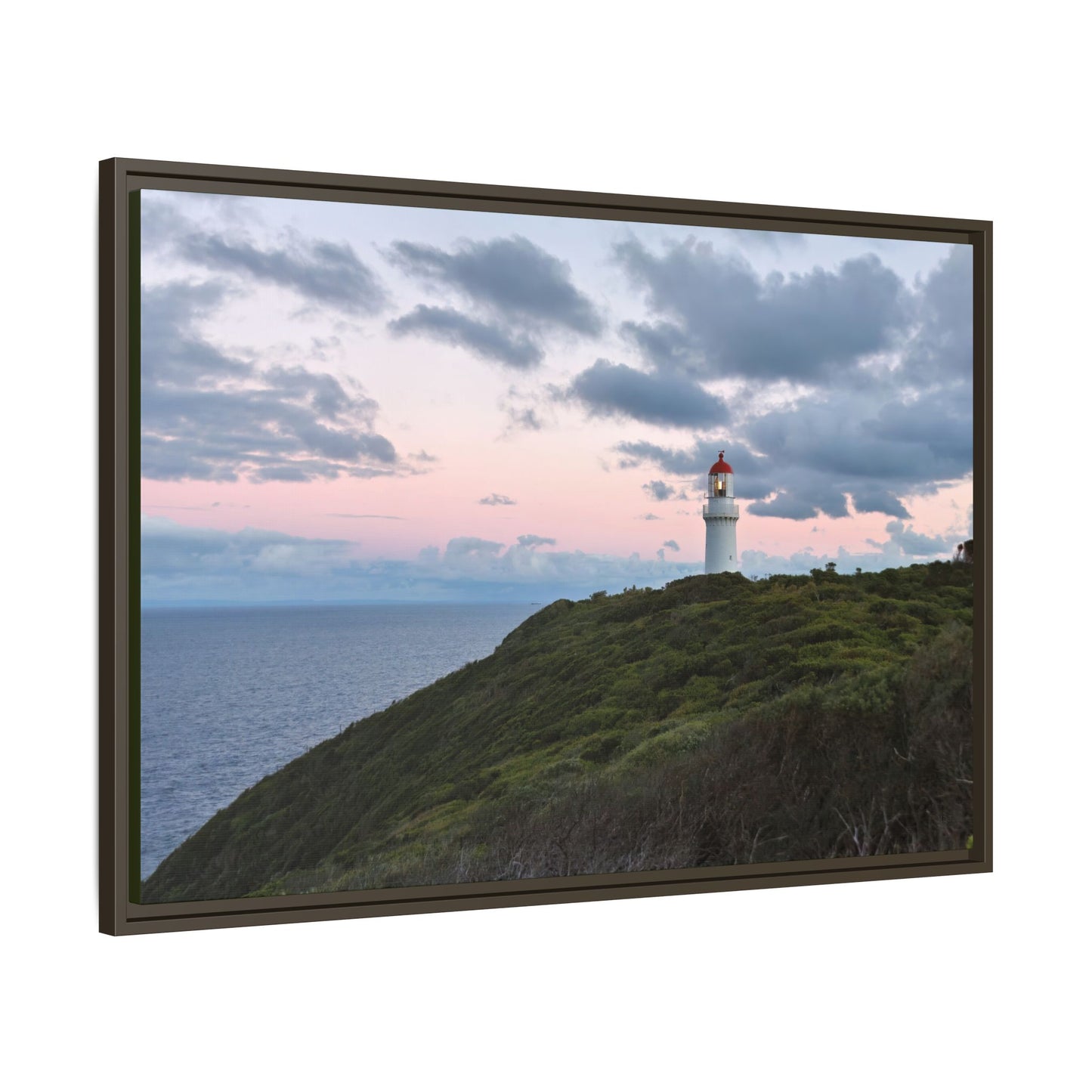 Cape Schank Lighthouse at Sunrise in Winter [6228] | Framed Canvas