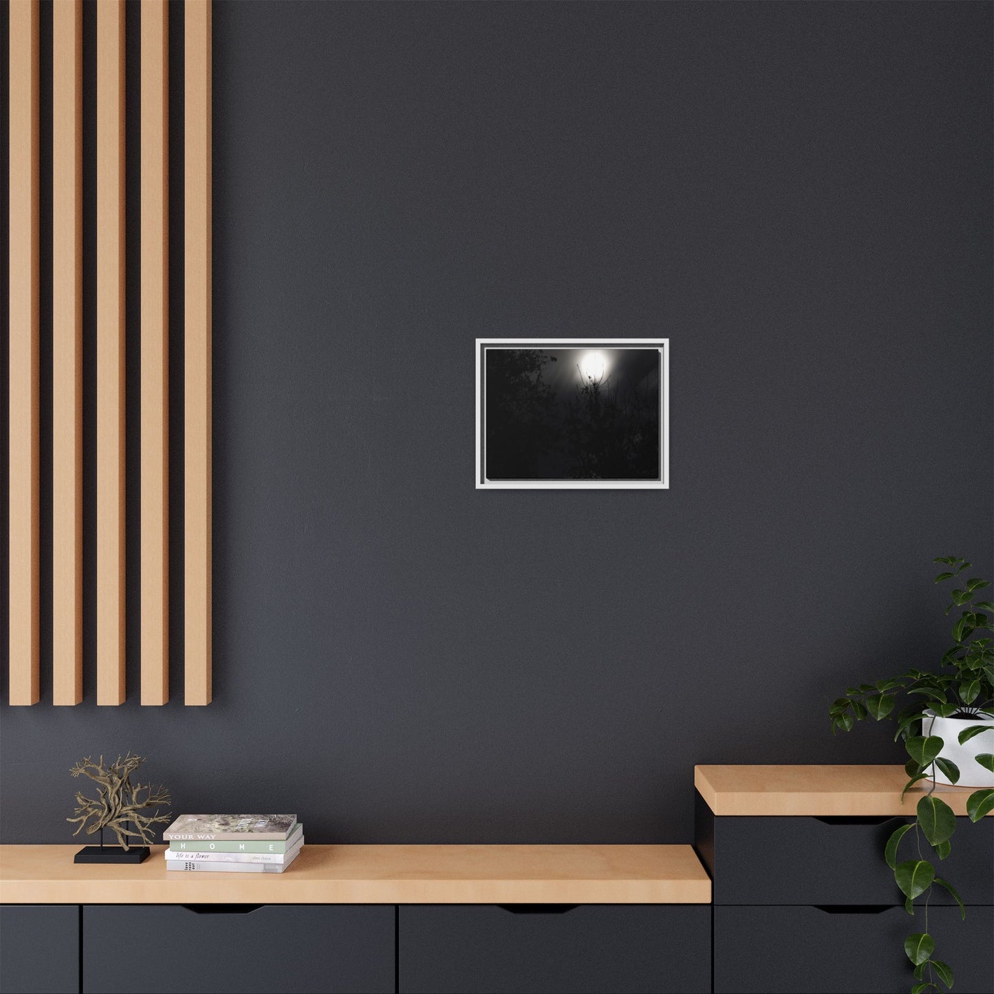 A Dance of Shadows Beneath the Moonlight [28] | Framed Canvas