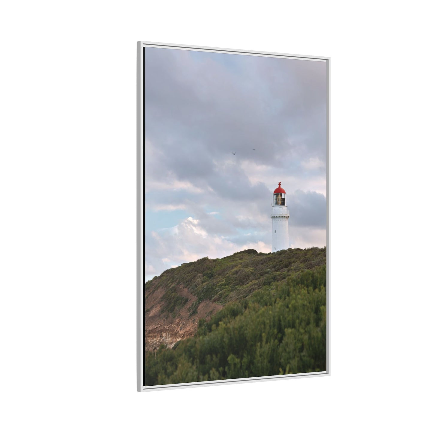 Cape Schank Lighthouse in Winter Light 6286 - Thick Matte Canvas Print, Framed