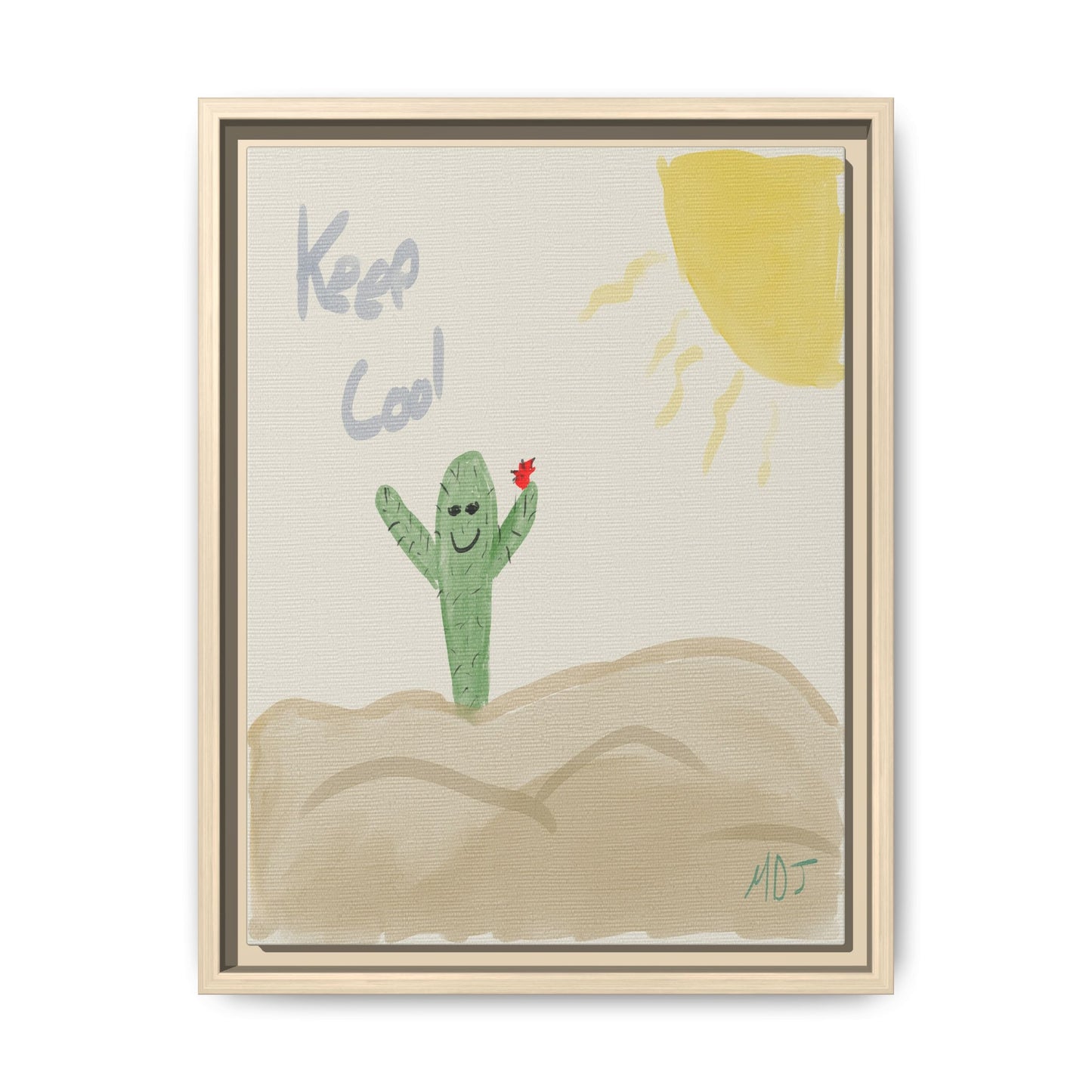 Keep Cool - Framed Canvas Print