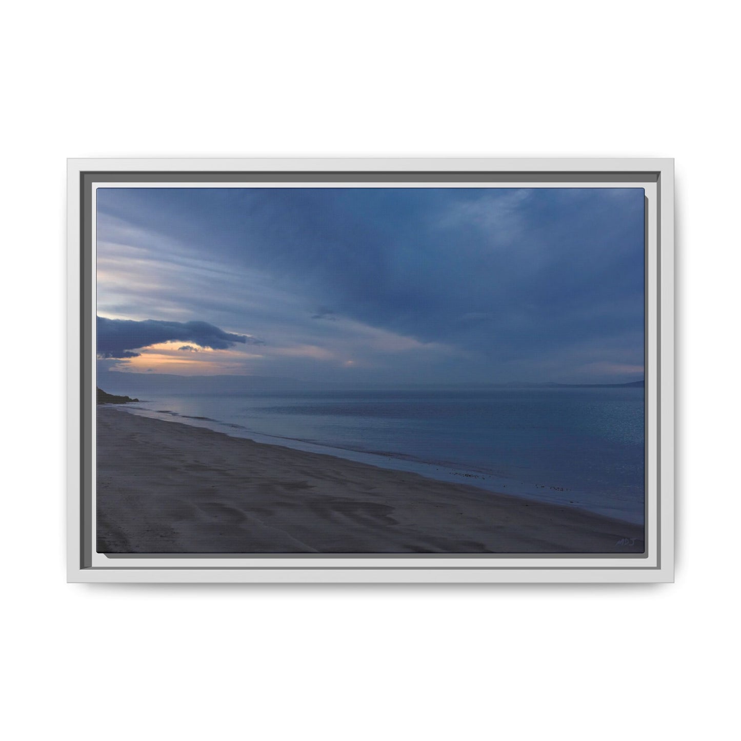 Winter Dawn at Waterloo Beach [6707] | Framed Canvas