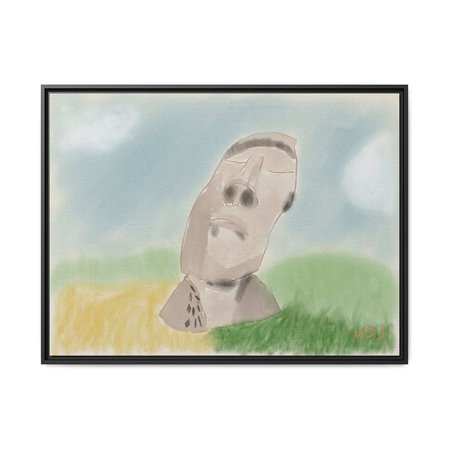 Moai Serenity | The Framed Canvas Deployment