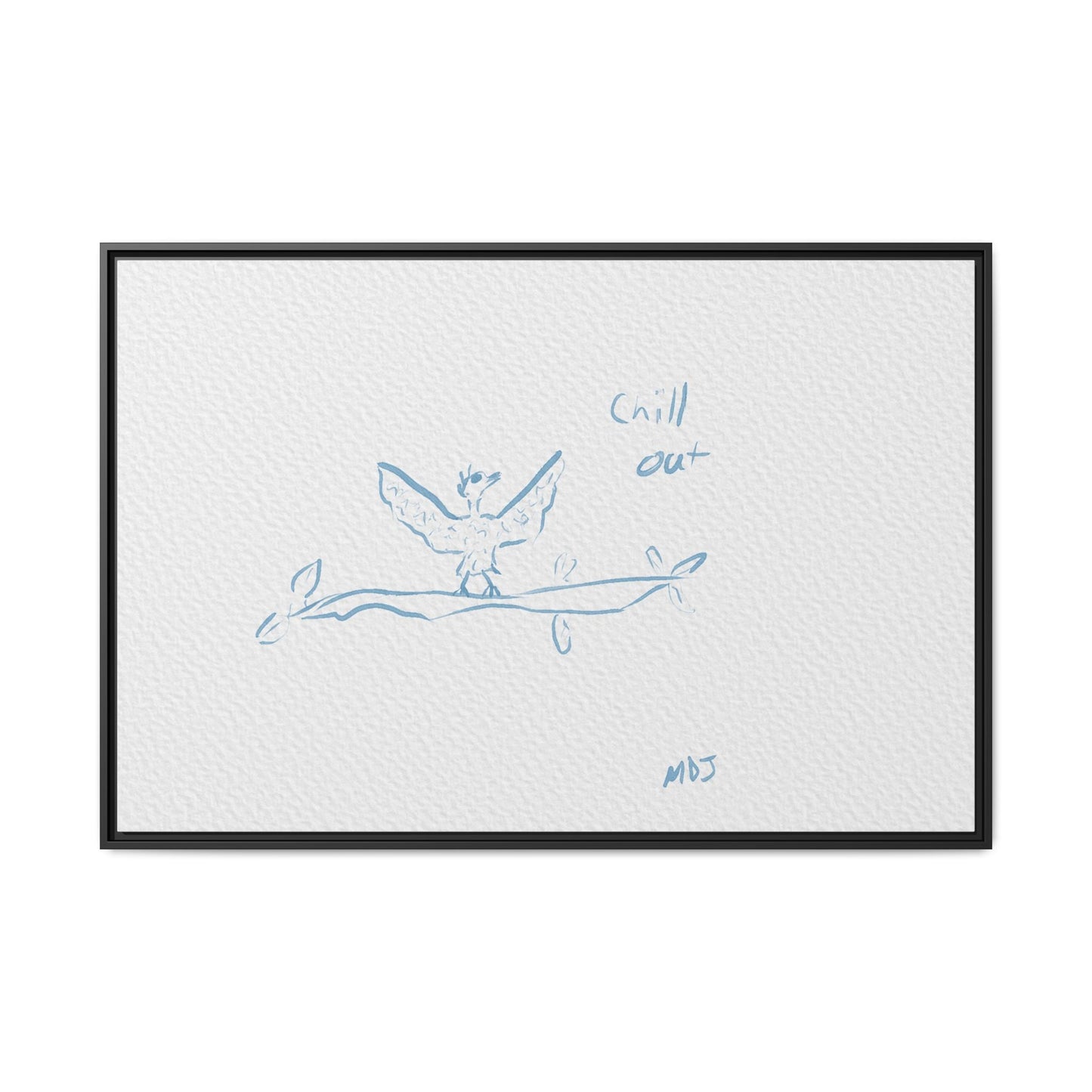 Chill Out Bird | The Framed Canvas Deployment