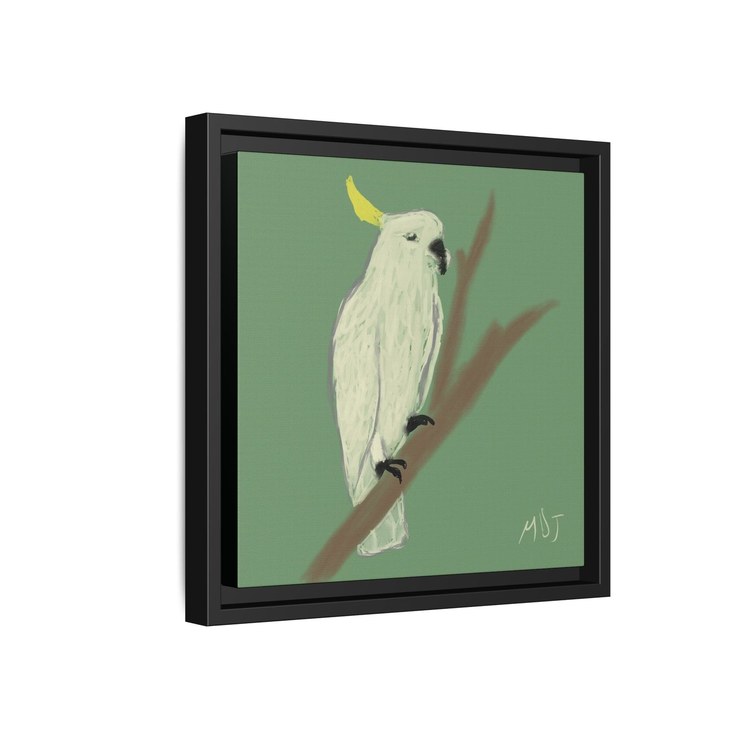 Cockatoo Charm - Framed Canvas Print