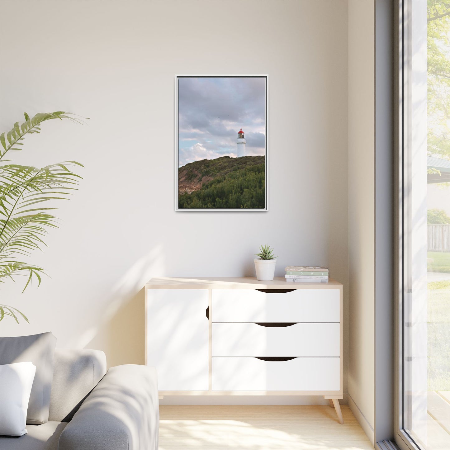 Cape Schank Lighthouse in Winter Light [6286] | Framed Canvas