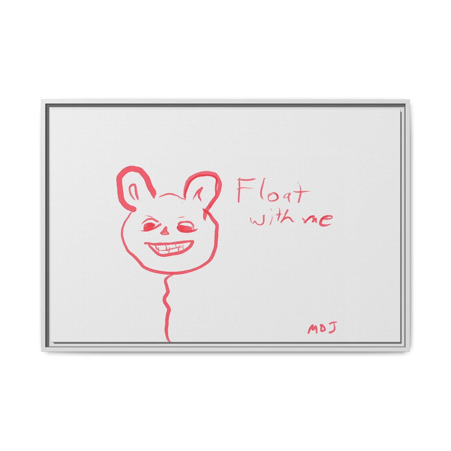 Float with Me - Framed Canvas Print