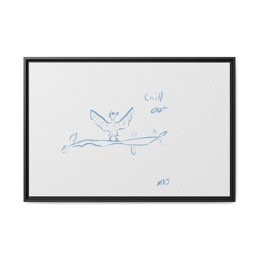 Chill Out Bird | Framed Canvas