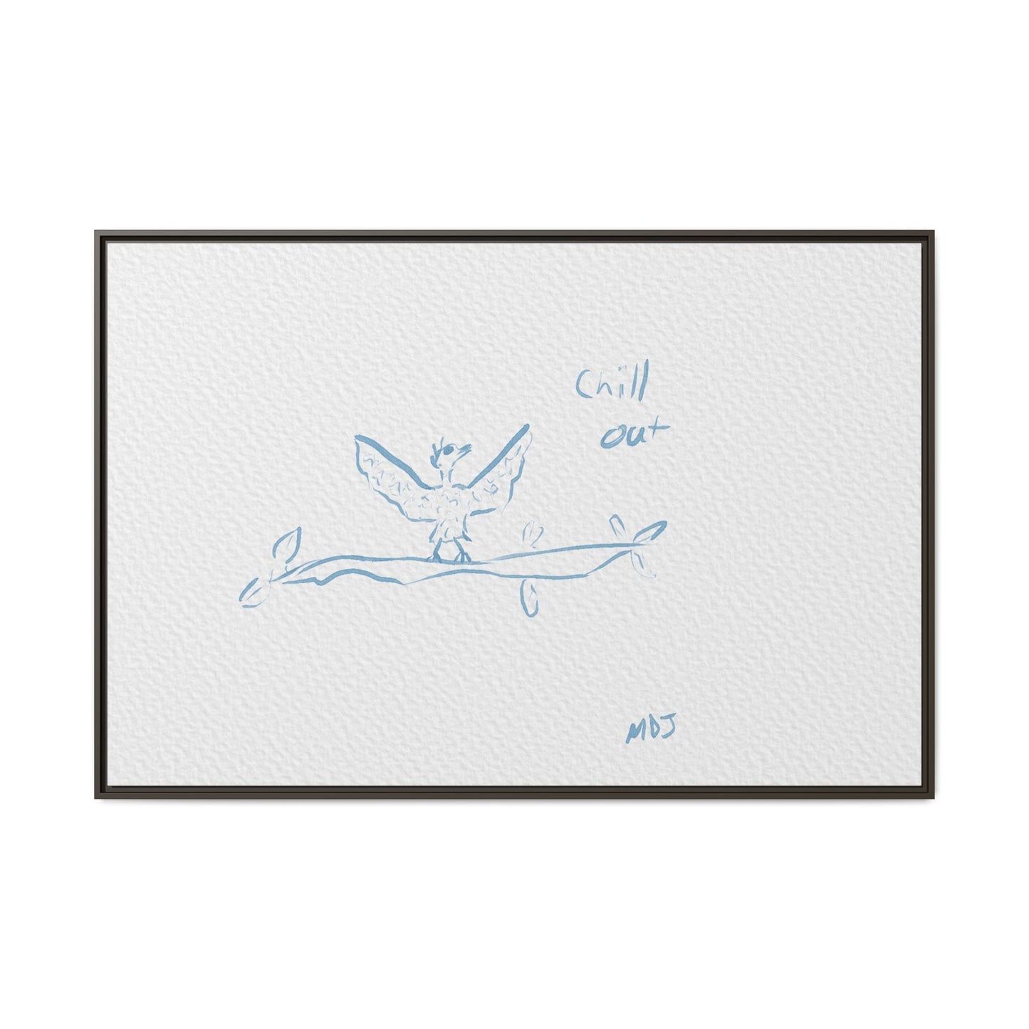 Chill Out Bird | The Framed Canvas Deployment