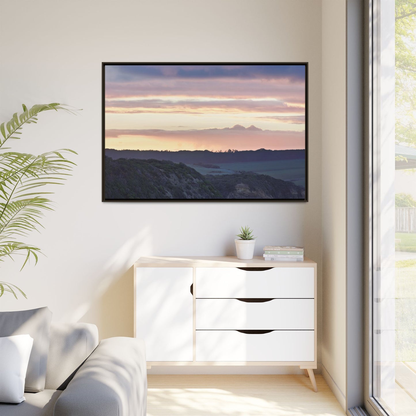 Lever de soleil hivernal sur la péninsule de Mornington [6239] | Toile encadrée