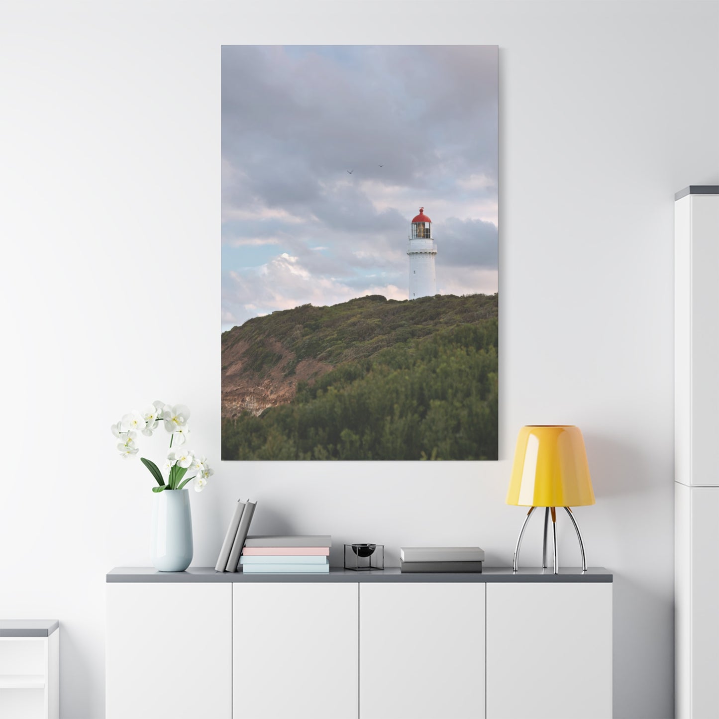 Cape Schank Lighthouse in Winter Light 6286 - Thick Matte Canvas Print