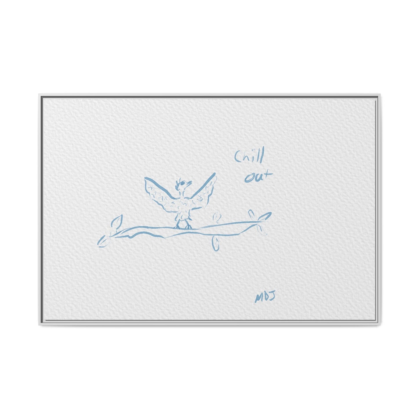 Chill Out Bird | The Framed Canvas Deployment