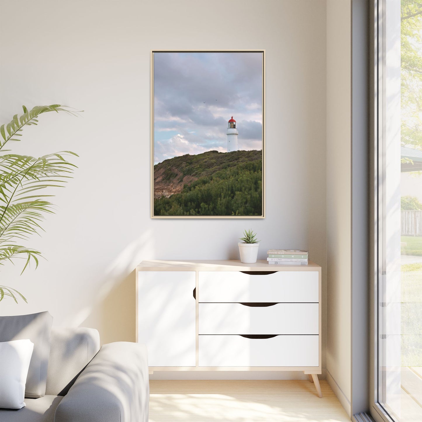 Cape Schank Lighthouse in Winter Light [6286] | Framed Canvas