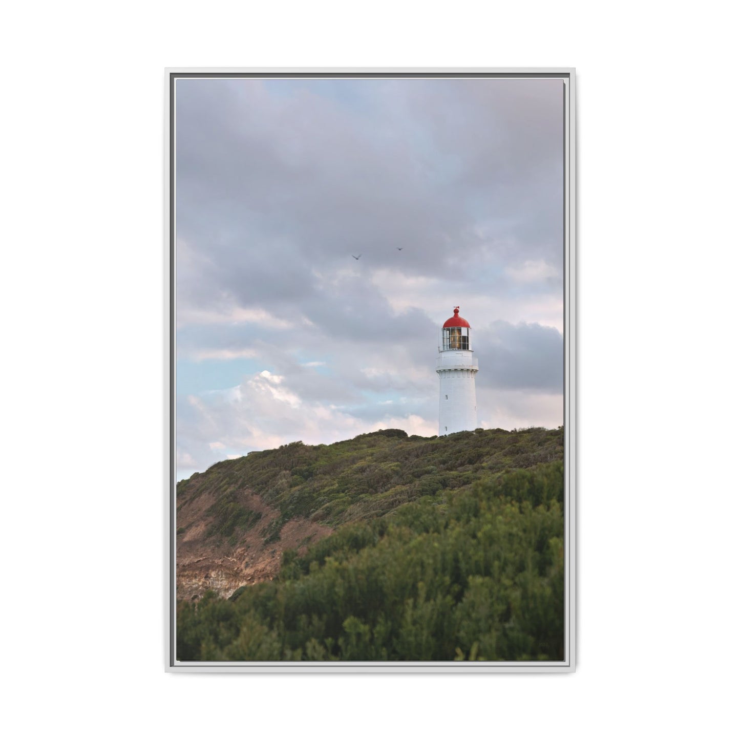 Cape Schank Lighthouse in Winter Light 6286 - Thick Matte Canvas Print, Framed