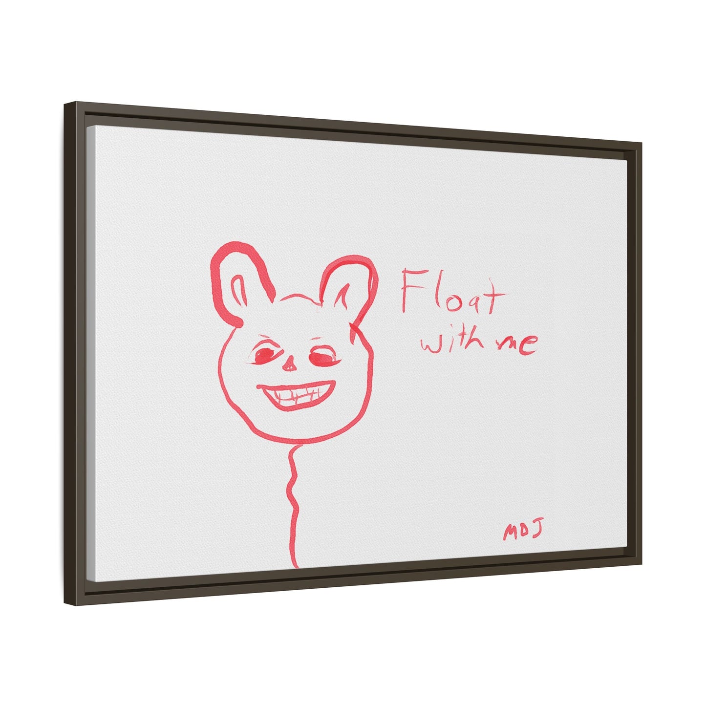 Float with Me - Framed Canvas Print