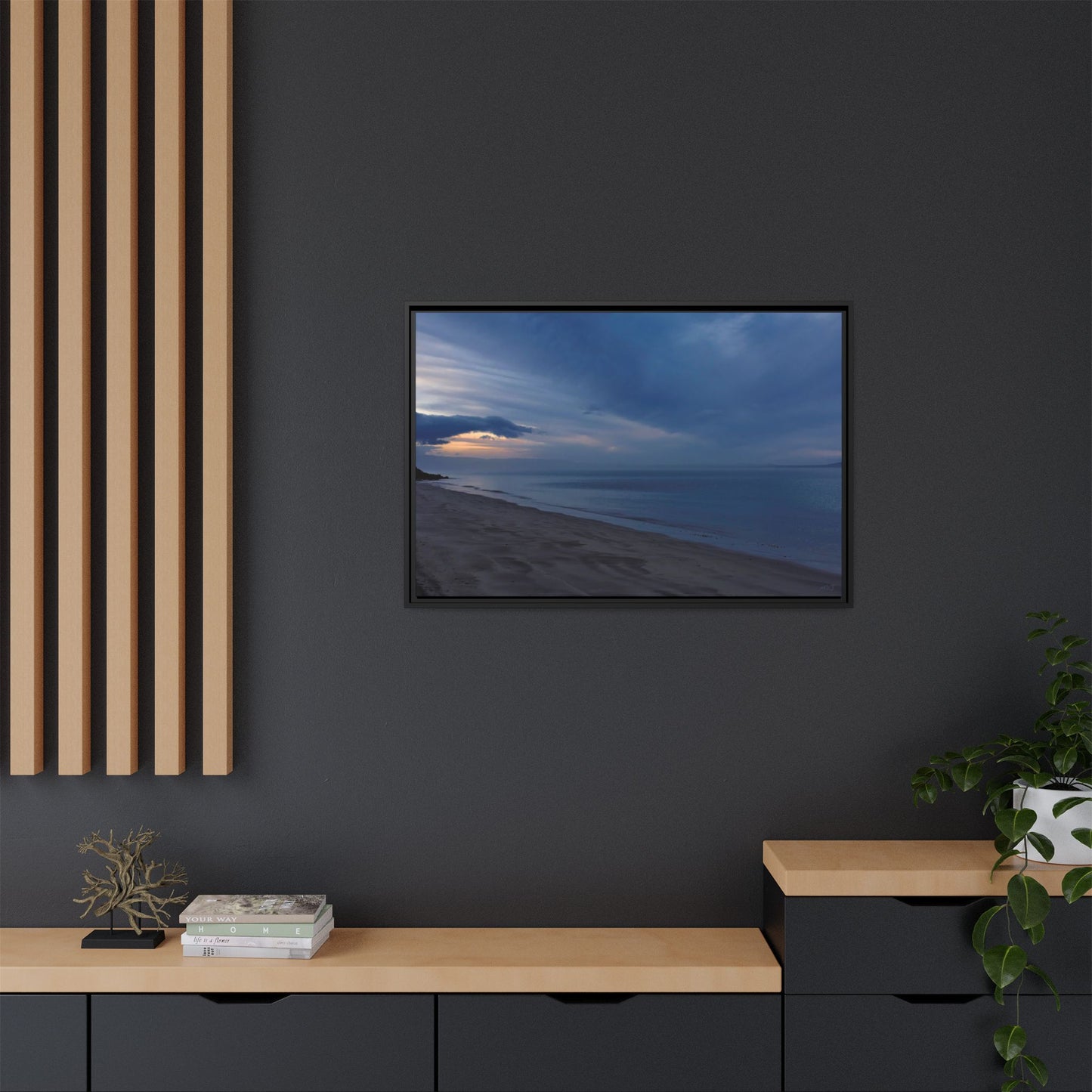 Winter Dawn at Waterloo Beach [6707] | Framed Canvas