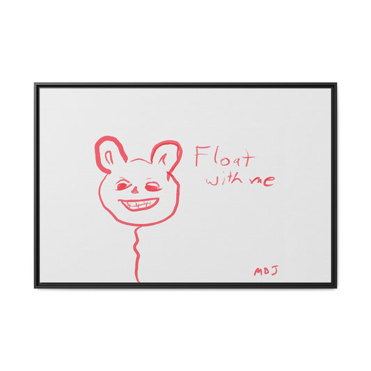 Float with Me - Framed Canvas Print