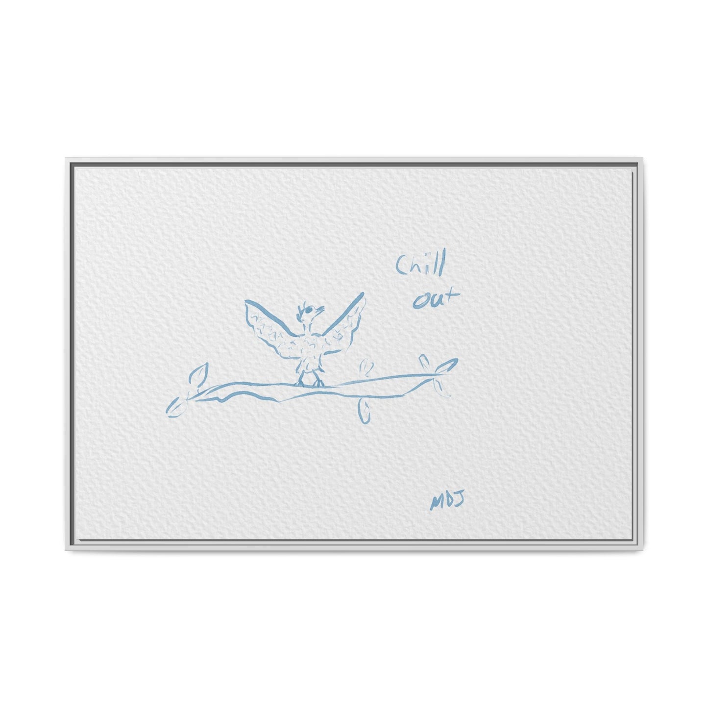 Chill Out Bird | The Framed Canvas Deployment