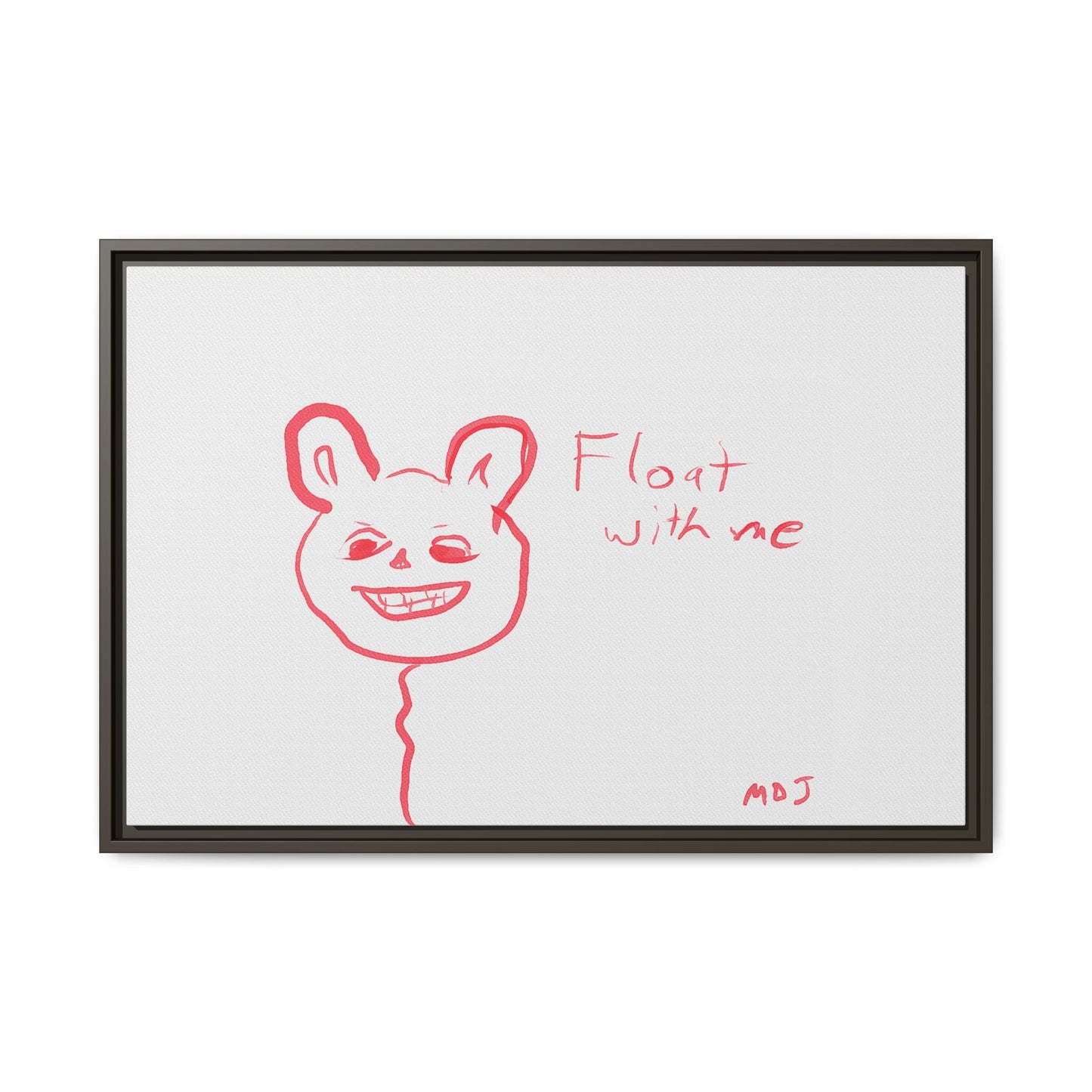 Float with Me - Framed Canvas Print