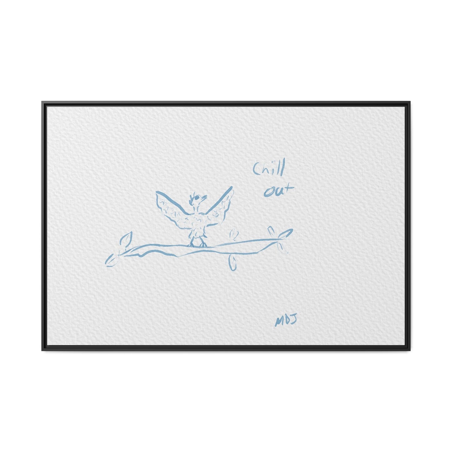 Chill Out Bird | The Framed Canvas Deployment