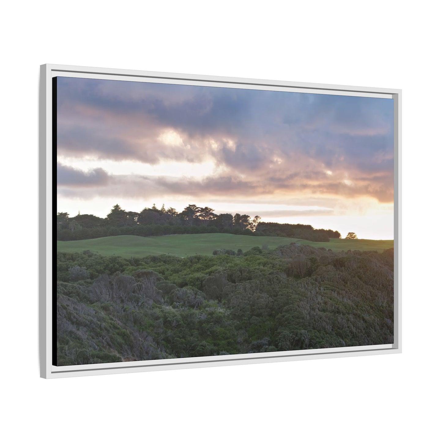 Winter Sunrise on the Mornington Peninsula 6268 - Thick Matte Canvas Print, Framed