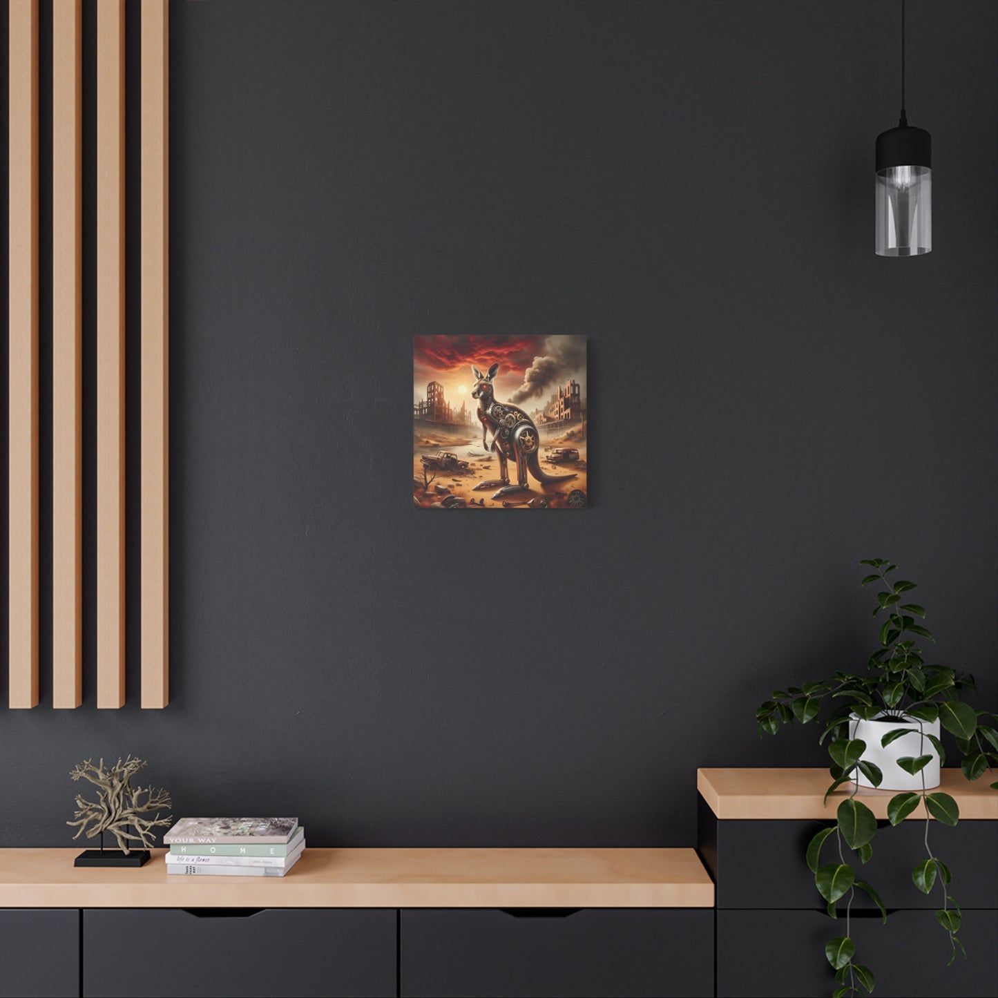 Steampunk Kangaroo 15 - Thick Matte Canvas Print