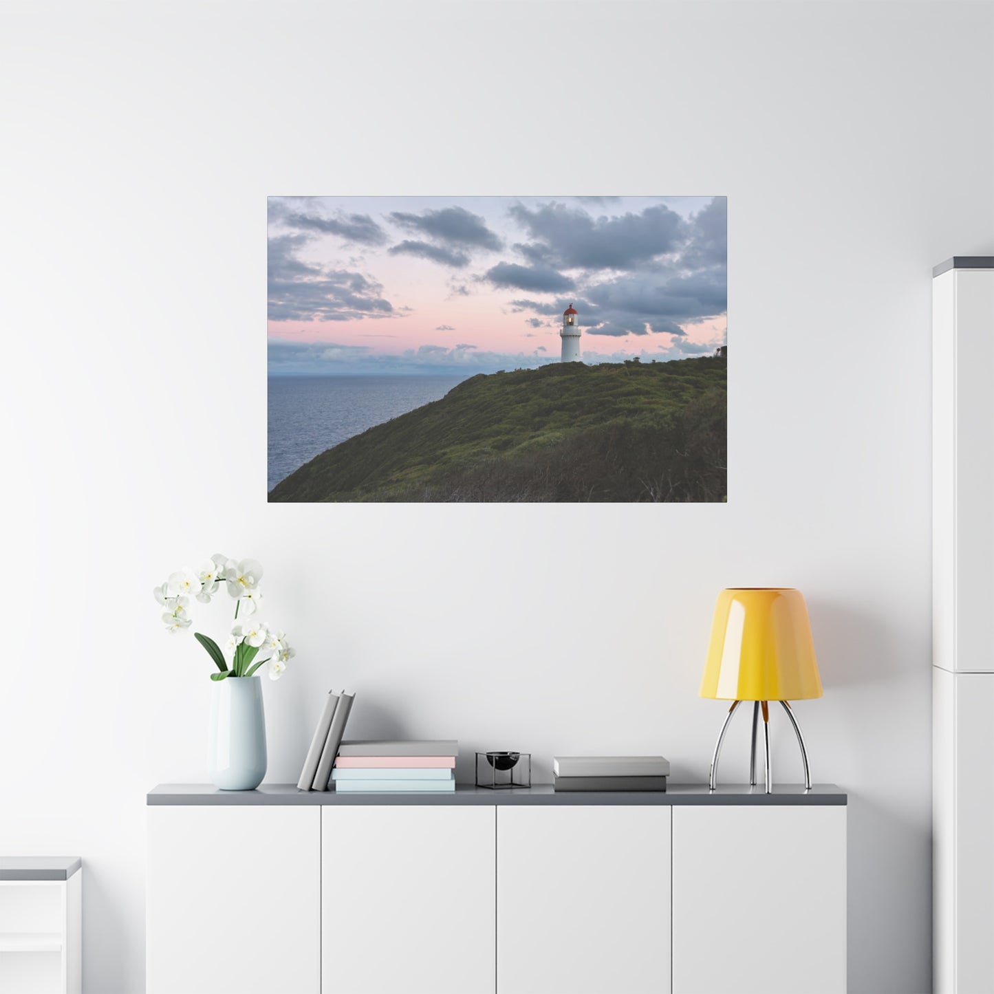 Cape Schank Lighthouse at Sunrise in Winter 6228 - Thick Matte Canvas Print